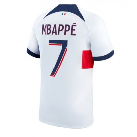 Herren Fußballbekleidung Paris Saint-Germain Kylian Mbappe #7 Auswärtstrikot 2023-24 Kurzarm